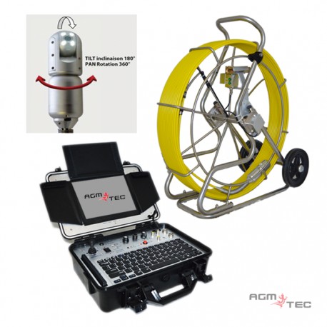 Location caméra d'inspection de canalisation rotative